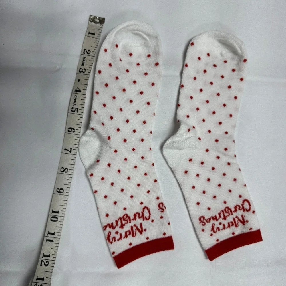 Women's Christmas-themed crew socks NEW in Bag.‎